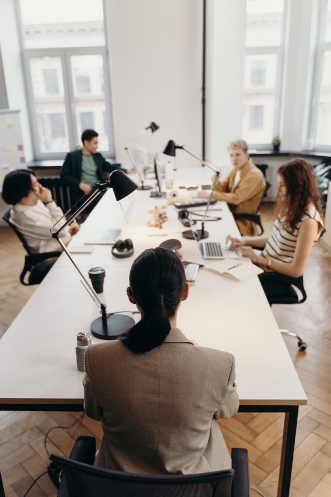 people in a meeting