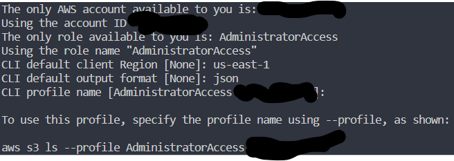 AWS Configure Profile