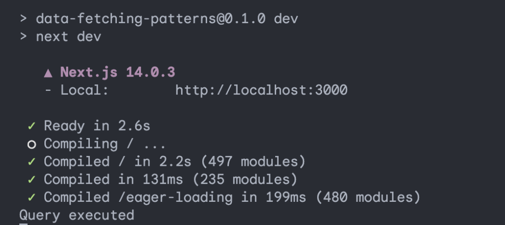 Eager Loading - Query executed