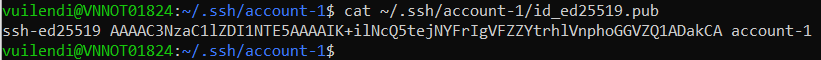 Copy content from SSH key public
