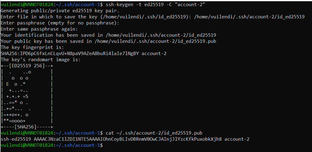 Generate an SSH Key for GitHub Account-2