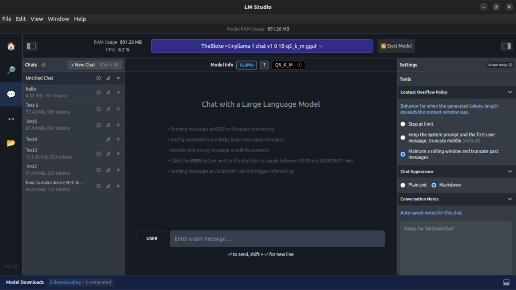 LM Studio Chat UI