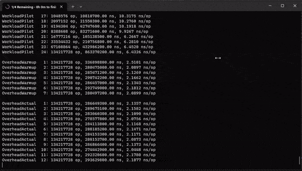 terminal-running-benchmarks