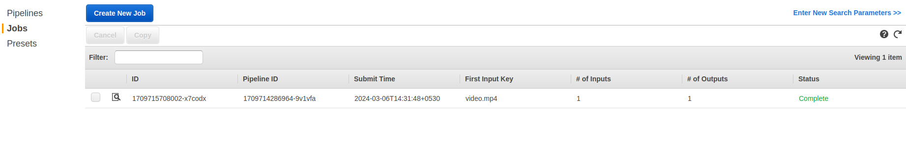AWS Elastic Transcoder