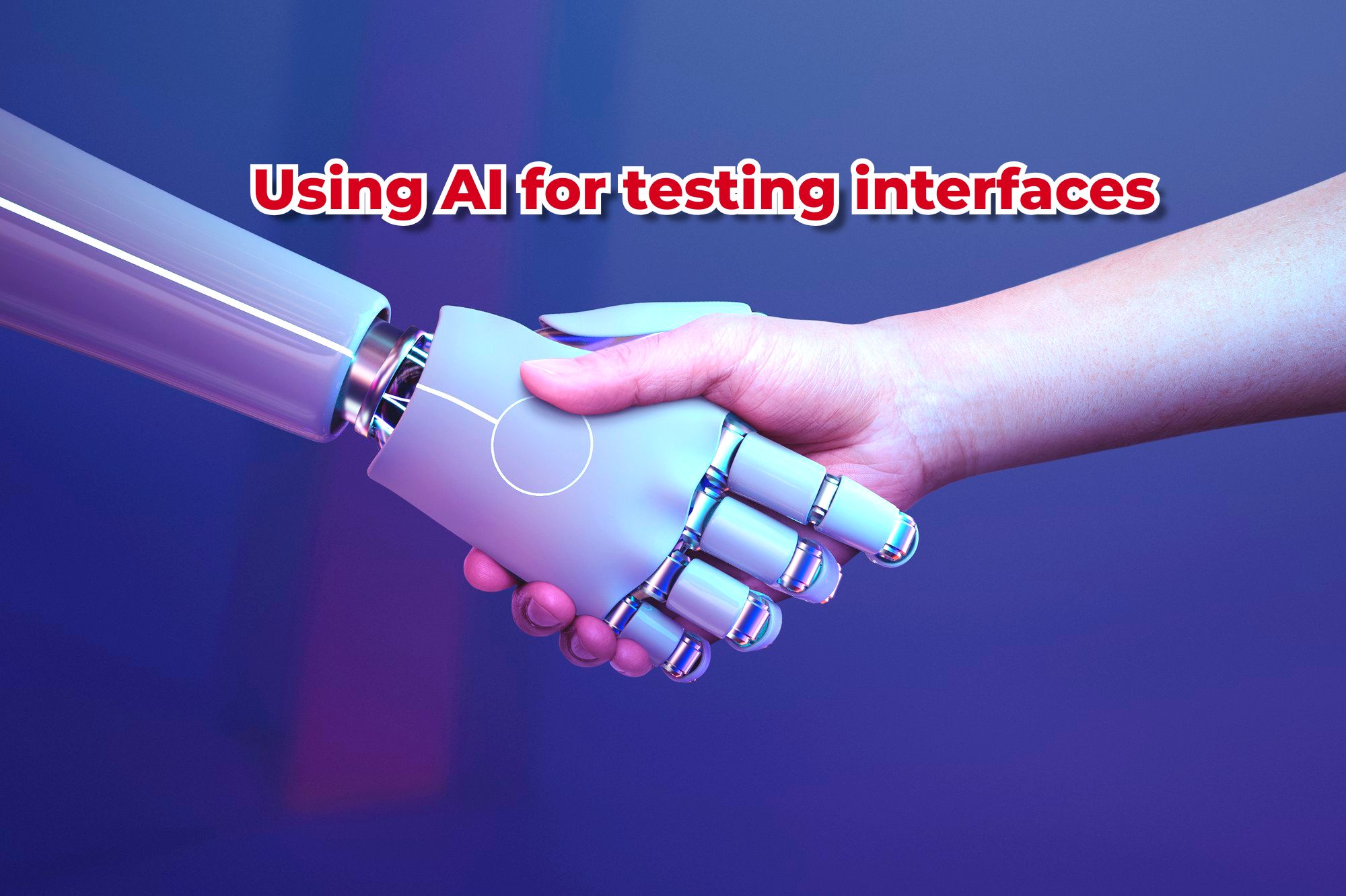 Using AI for testing interface