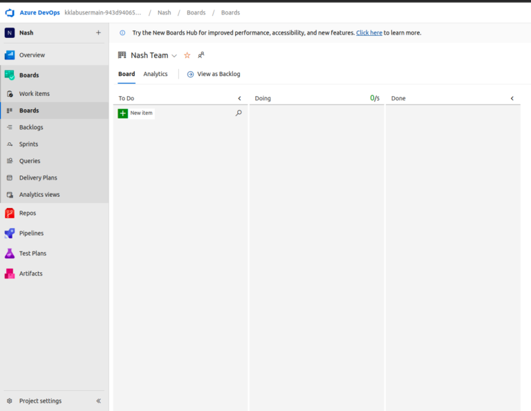 Working with Azure Devops Boards: Creating a basic Azure Board ...