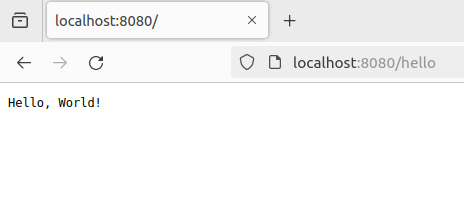 Running web server