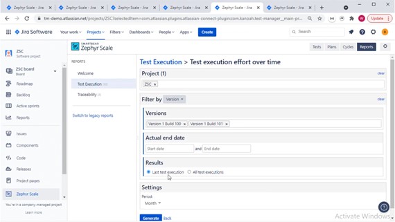 Picture 11: Reporting latest test execution