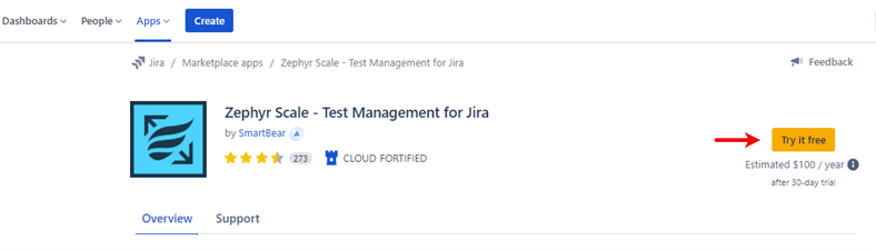Picture 3: "Try it free" Zephyr