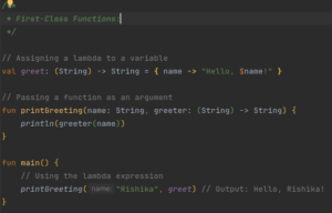 First-Class Functions
