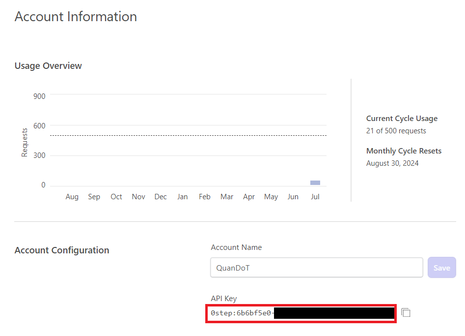 ZeroStep needs API key to work
