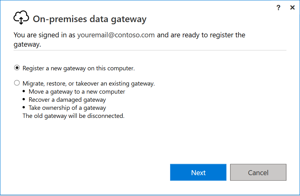 Register New Gateway