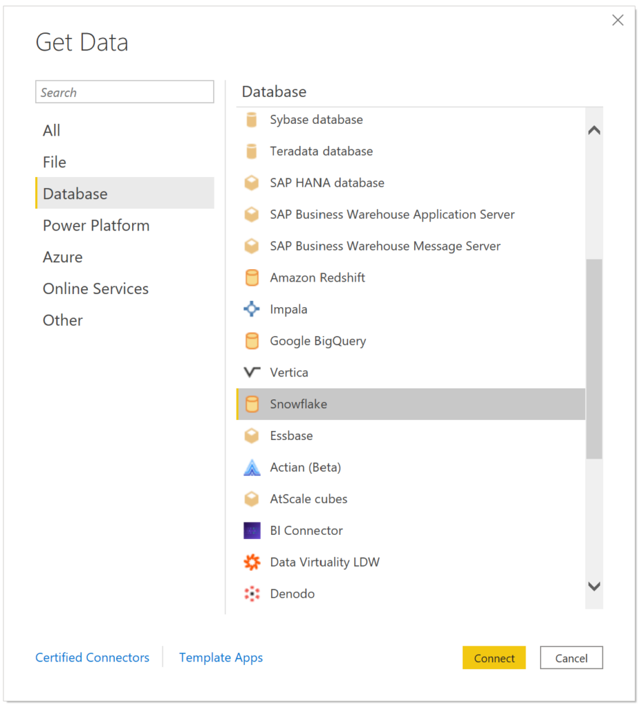 Get Data in Power BI