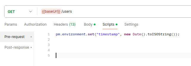 Pre-Request Script for Crafting HTTP Calls in Postman