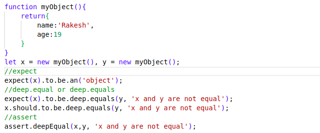 Comparing data Structure