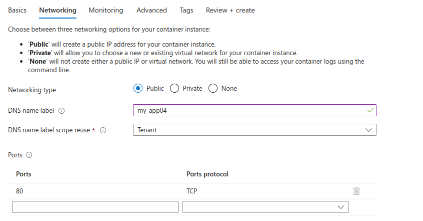 Azure Container Instances