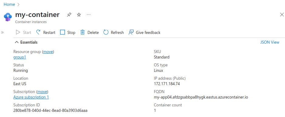 Azure Container Instances