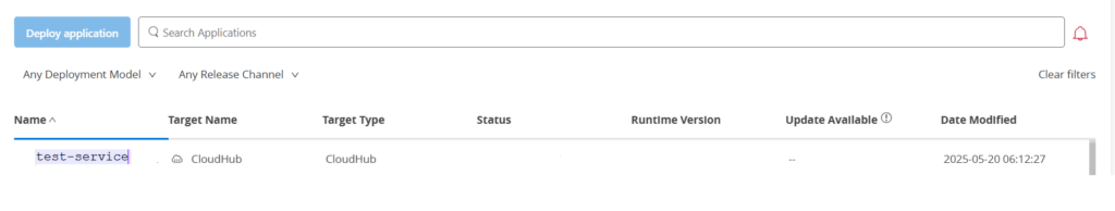 mulesoft application