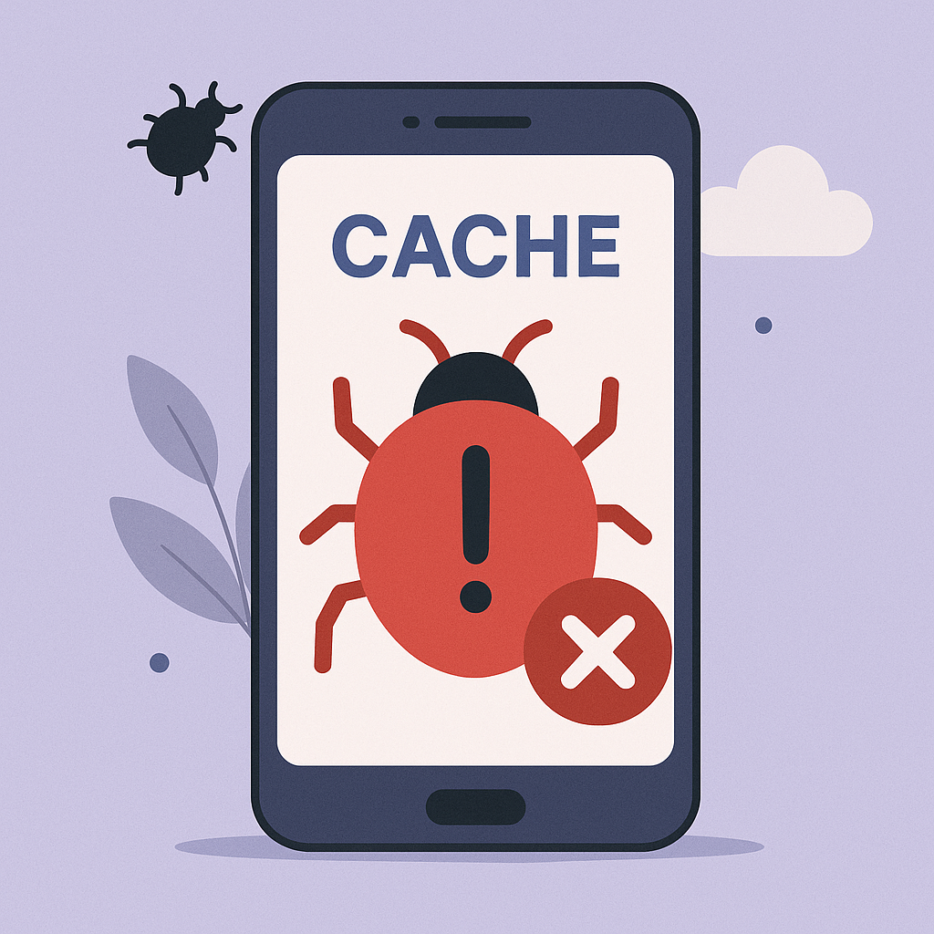 cache on mobile bug