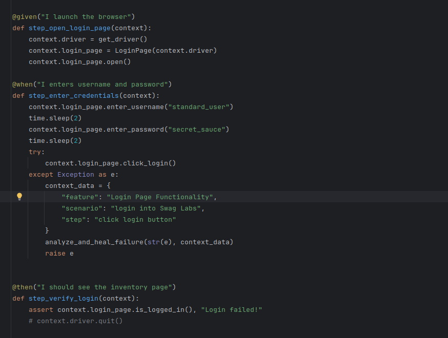 Healing_Test Failure