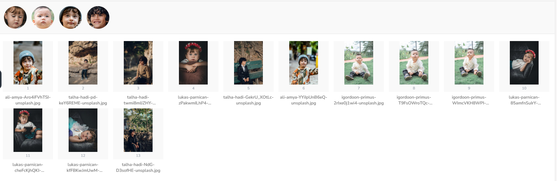 Filter by specific face