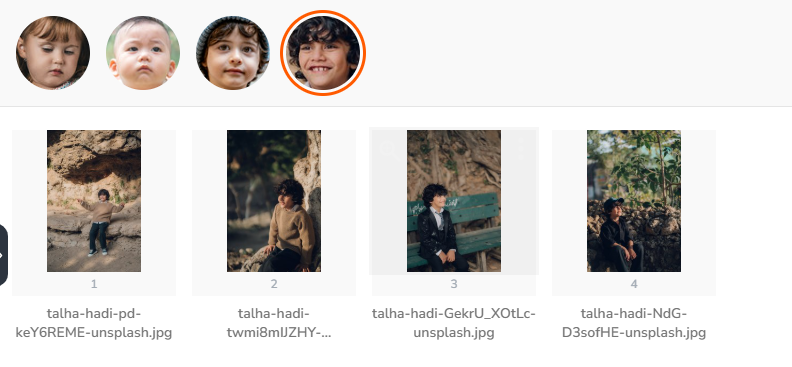 Filter by specific face