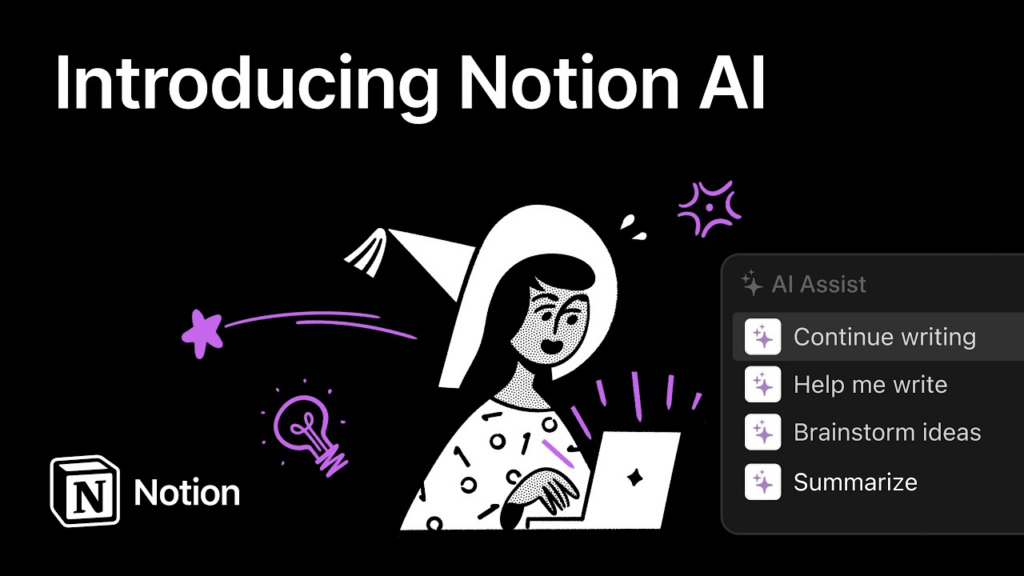 Notion AI generating meeting summary in workspace