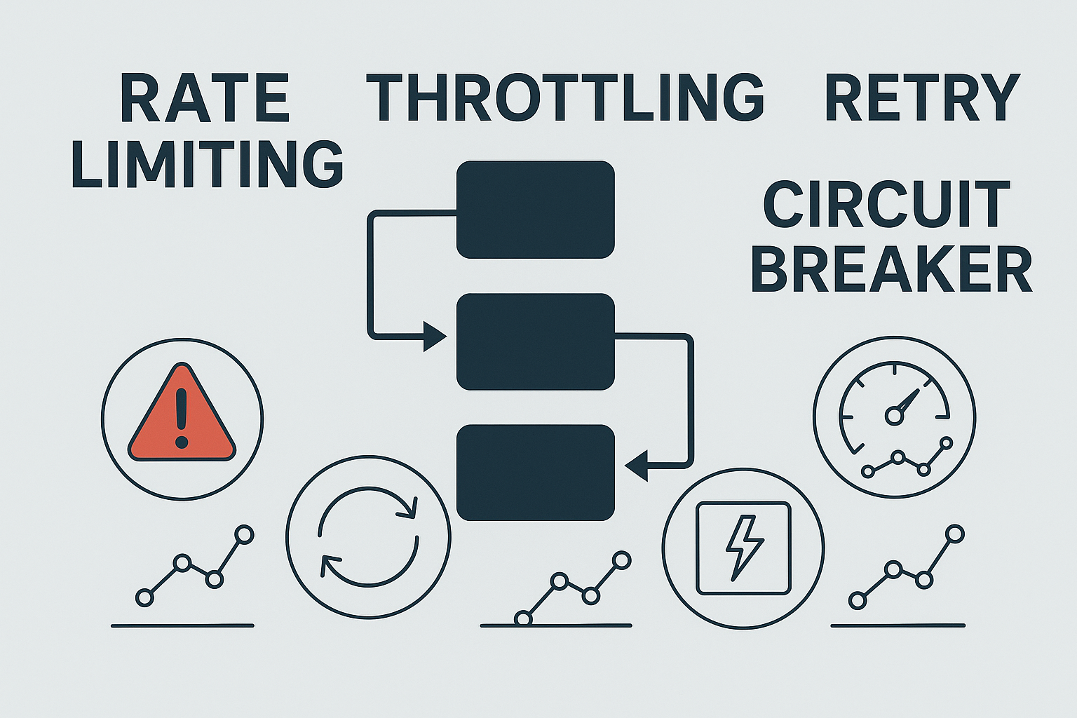 Rate limiting - Throttling-Retry - Circuit Breaker